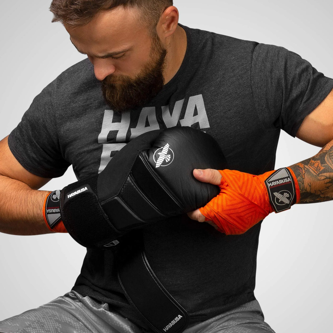 Boxing Hand Wraps Perfect Stretch 4.0 for Men & Women - Orange Maze, 180 Inches
