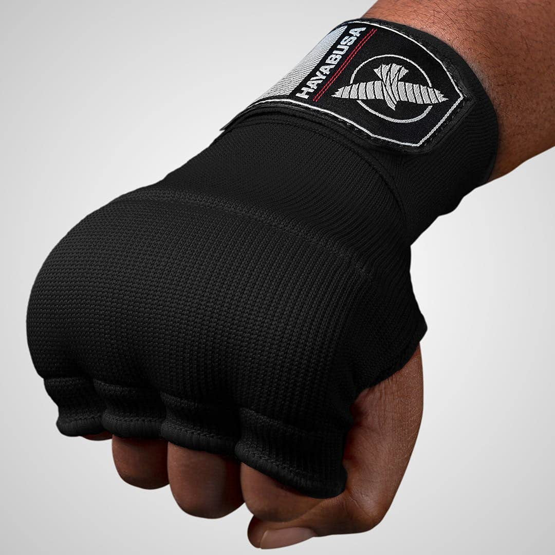 Quick Gel Boxing Hand Wrap Gloves - Black, Small