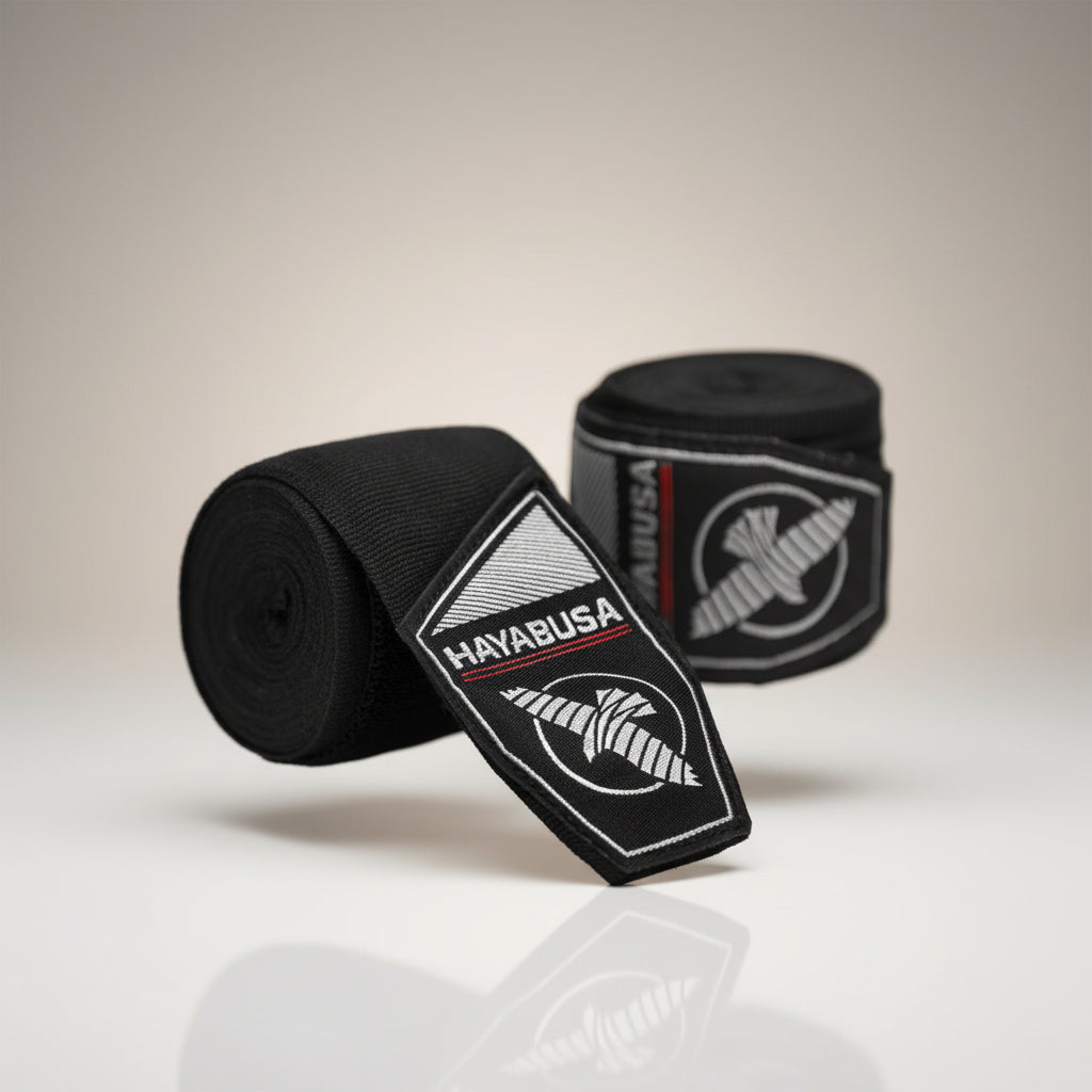 Perfect Stretch Premium Hook & Loop Mexican Handwraps - 180" - Black